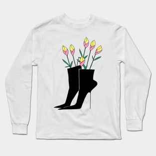 Boot with flowers Long Sleeve T-Shirt